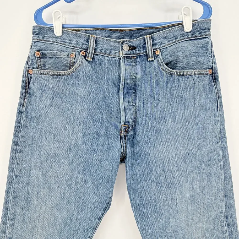 Vintage Levi Strass 501 Blue Jeans‎ Original Riveted XX Button Fly 33X32 (31L)